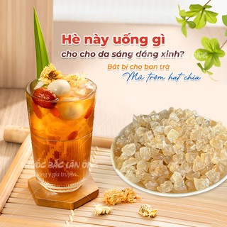 Mủ trôm 100g, hạt lựu, sạch, không lẫn tạp chất, dùng nấu chè hạt chia, nấu nước giải khát, thanh nhiệt