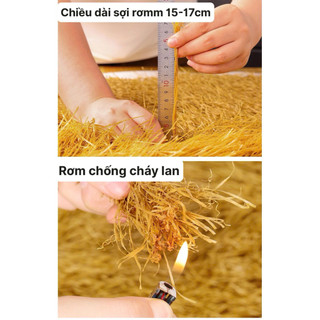 Rơm nhân tạo hàng dày cao cấp,xem kích thước lựa chọn,trang trí decor mái nhà vườn