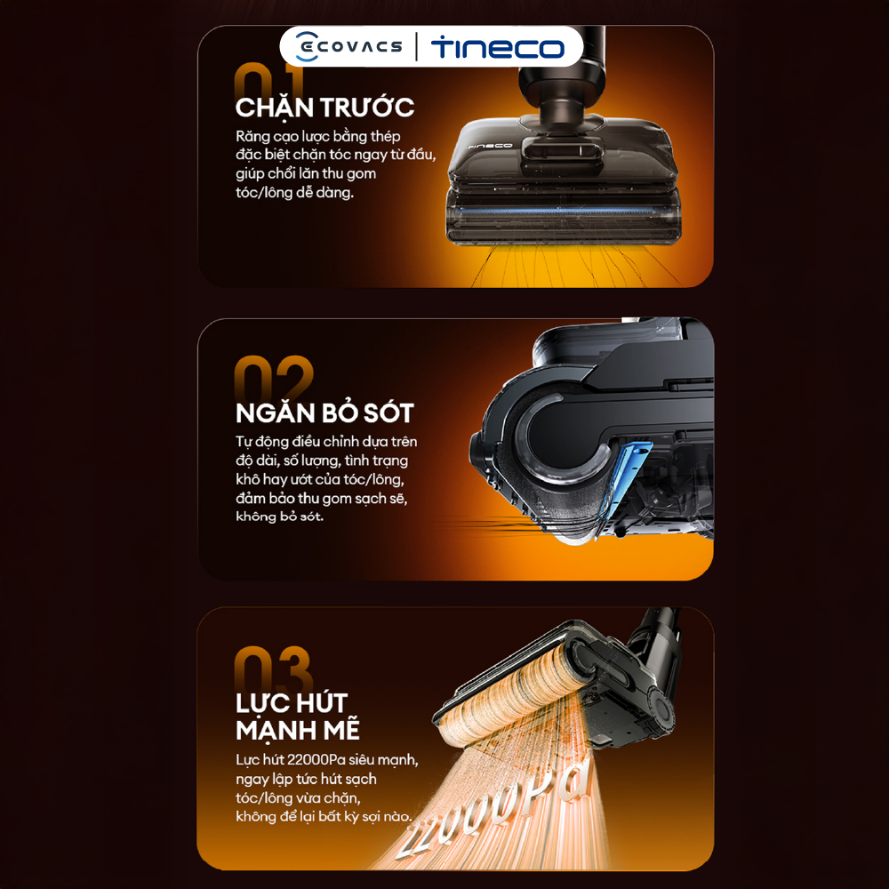 Máy hút bụi lau sàn hơi nước nóng Tineco FLOOR ONE S7 Stretch Steam | I7 Steam - Bảo hành 24 tháng