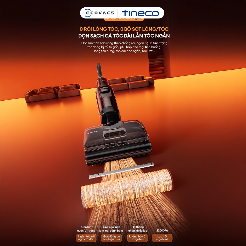 Máy hút bụi lau sàn hơi nước nóng Tineco FLOOR ONE S7 Stretch Steam | I7 Steam - Bảo hành 24 tháng