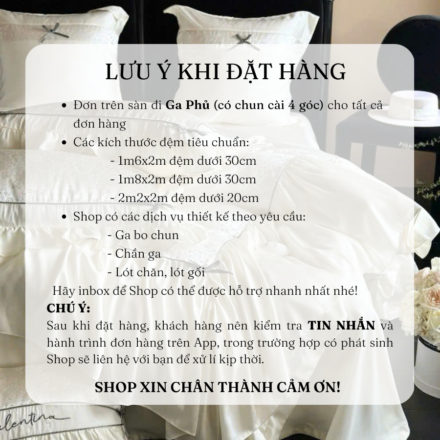 Bộ chăn ga gối lụa tencel điệu đà mịn màng MemMinbedding Luxury mang vẻ đẹp sang trọng tiểu thư -(BÁN CHẠY)