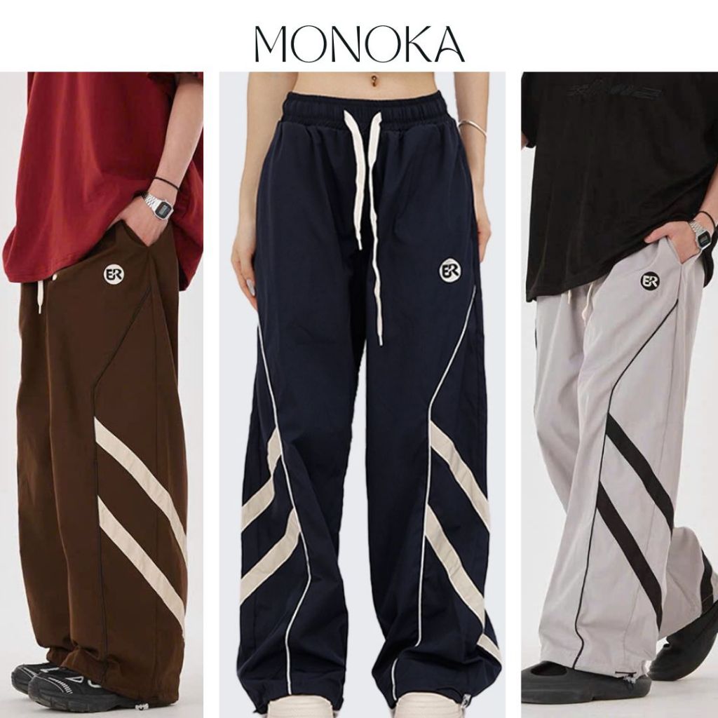 Quần ống rộng cạp chun dây rút nam nữ chất kaki mềm Quần jogger dài ...