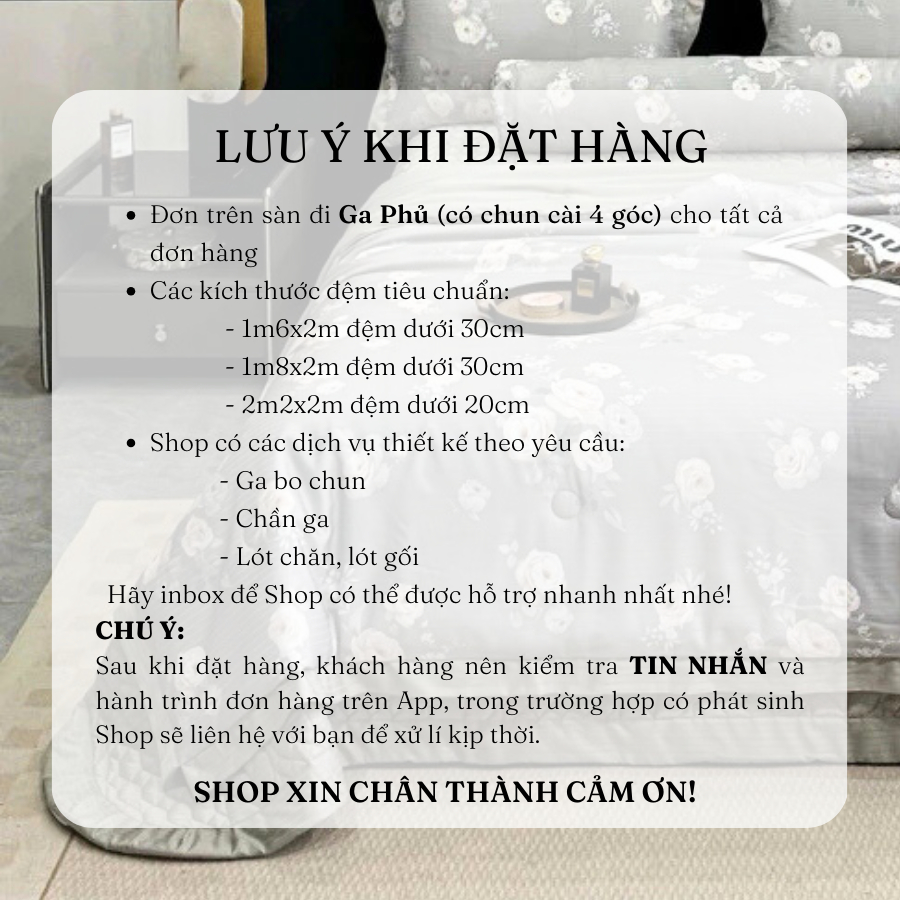(SCB34) Bộ chăn ga gối lụa cotton 5 Món chăn hè ga trần MemMinbedding Luxury siêu mềm mại, thoáng mát