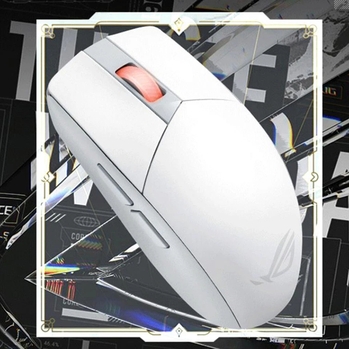 Chuột Game không dây Asus Rog Strix Impact III wireless (Trắng), kết nối usb 2.4Hz / Bluetooh, DPI 36000