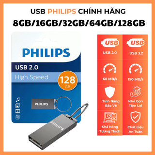 USB PH 128GB/64GB/32GB/16GB/8GB BH – Vỏ Kim Loại Mini Móc Khóa Chống Nước