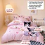 Bộ chăn ga cotton linen mềm mại thoáng mát 5 món MemMinbedding Luxury họa tiết 3d sắc nét,sinh động,bắt mắt