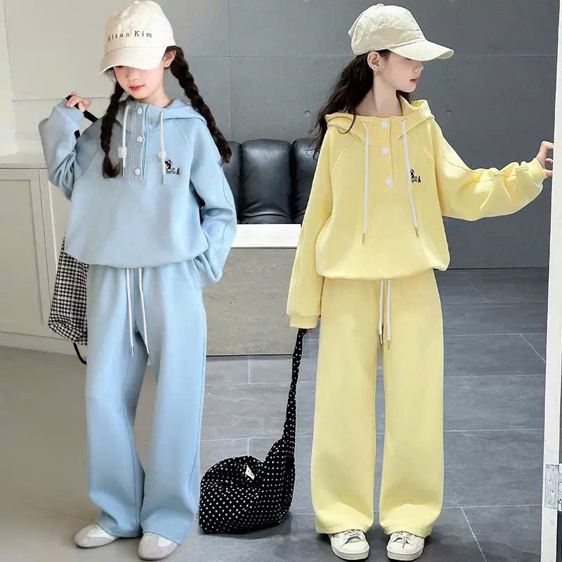 Set áo mũ 2 kiểu kèm quần suông cho bé gái size đại BEESHOP D25066