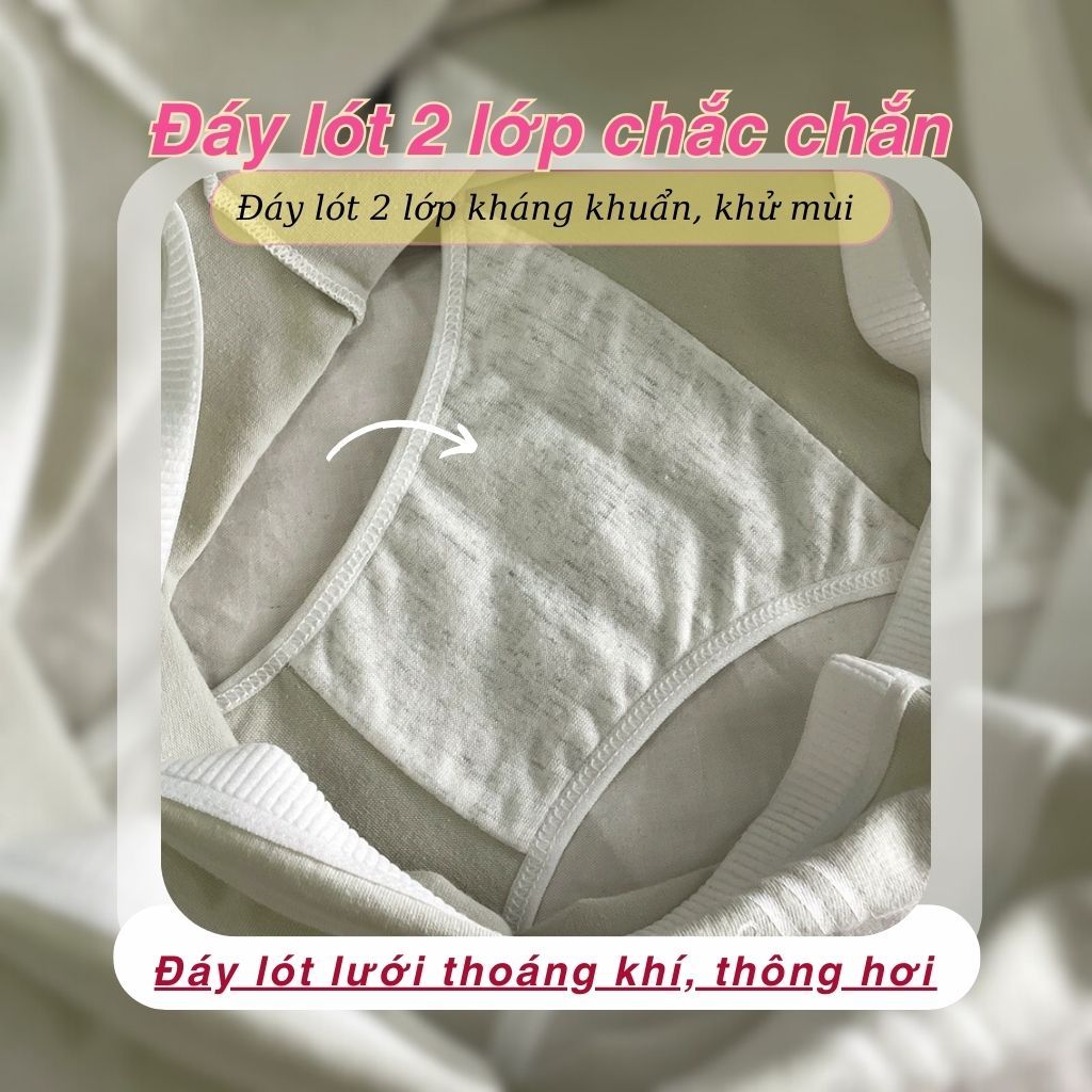 Quần lót nữ cotton kháng khuẩn khử mùi ôm body tôn dáng quyến rũ 2 bên cá tính gợi cảm LANIXA L520