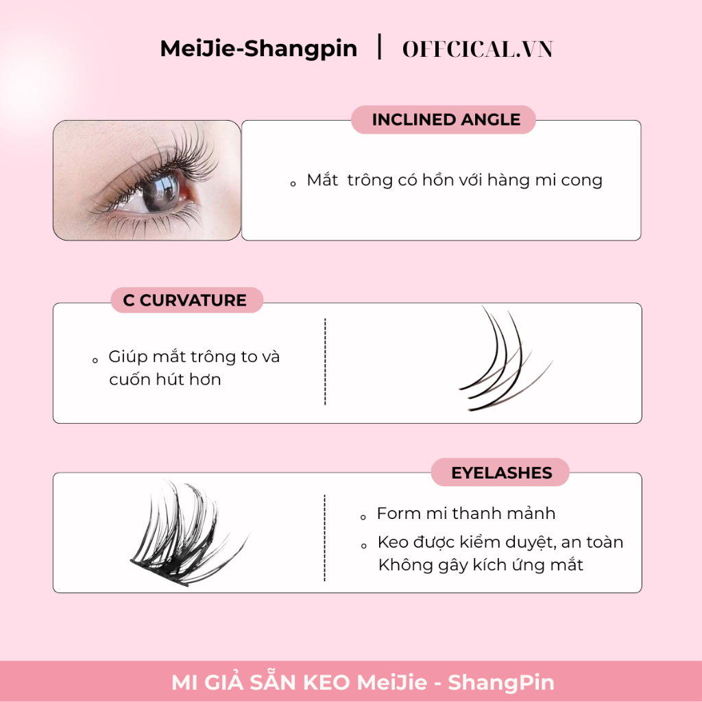 [FreeShip] Lông mi giả sẵn keo cao cấp có tái sử dụng nhiều lần, chuẩn form tự nhiên