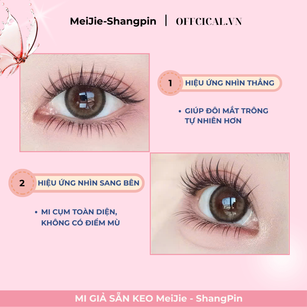[FreeShip] Lông mi giả sẵn keo cao cấp có tái sử dụng nhiều lần, chuẩn form tự nhiên