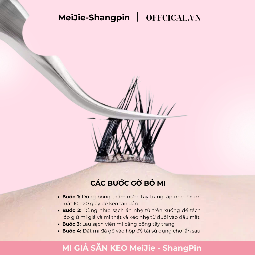 [FreeShip] Lông mi giả sẵn keo cao cấp có tái sử dụng nhiều lần, chuẩn form tự nhiên