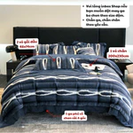 Bộ chăn ga thu đông gối 4 món nỉ lông cáo MemMinBedding hàng nhập khẩu cao cấp, chất liệu nỉ dày dặn, ấm áp - L4297 — ảnh 3