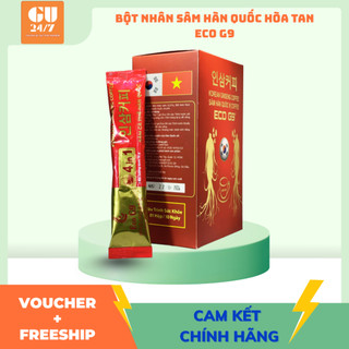 Nhân Sâm Hòa Tan Hàn Quốc Nguyên Chất EcoG9 Hộp 15 Gói - Tăng Sức Đề Kháng Giảm Tiểu Đường