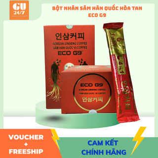 Nhân Sâm Hòa Tan Hàn Quốc Nguyên Chất EcoG9 Hộp 15 Gói - Tăng Sức Đề Kháng Giảm Tiểu Đường