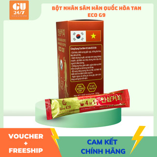 Nhân Sâm Hòa Tan Hàn Quốc Nguyên Chất EcoG9 Hộp 15 Gói - Tăng Sức Đề Kháng Giảm Tiểu Đường