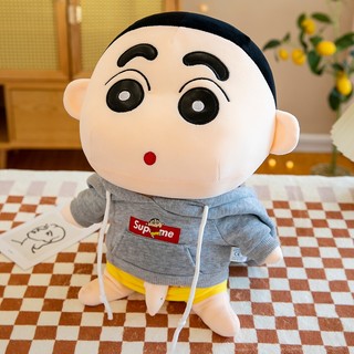 Thú bông nhân vật Shin-chan mặc áo hoodie, kho xuất hàng tại Hà Nội