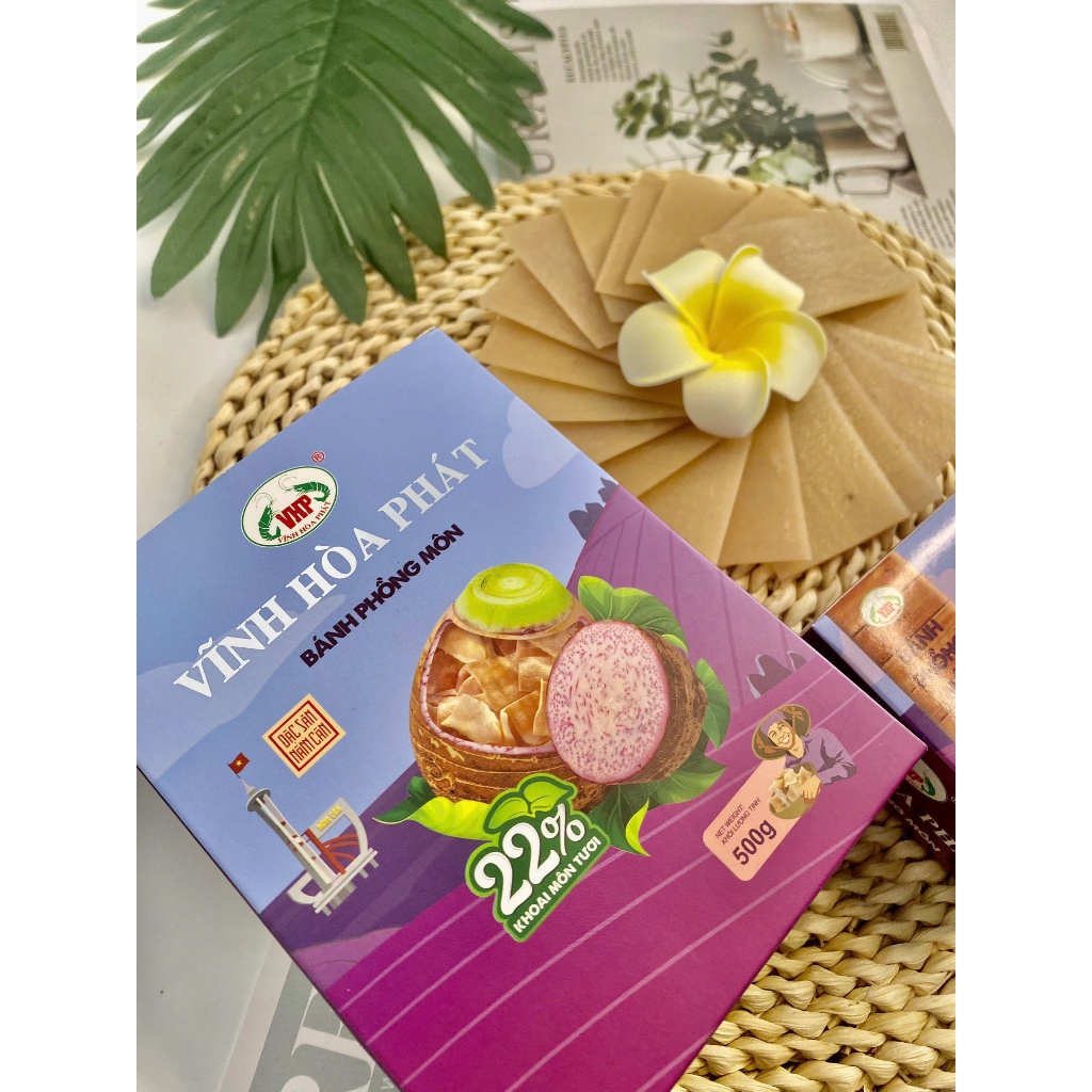 Bánh Phồng chay (Vị khoai môn)500G Đặc Sản Năm Căn _ Cà Mau