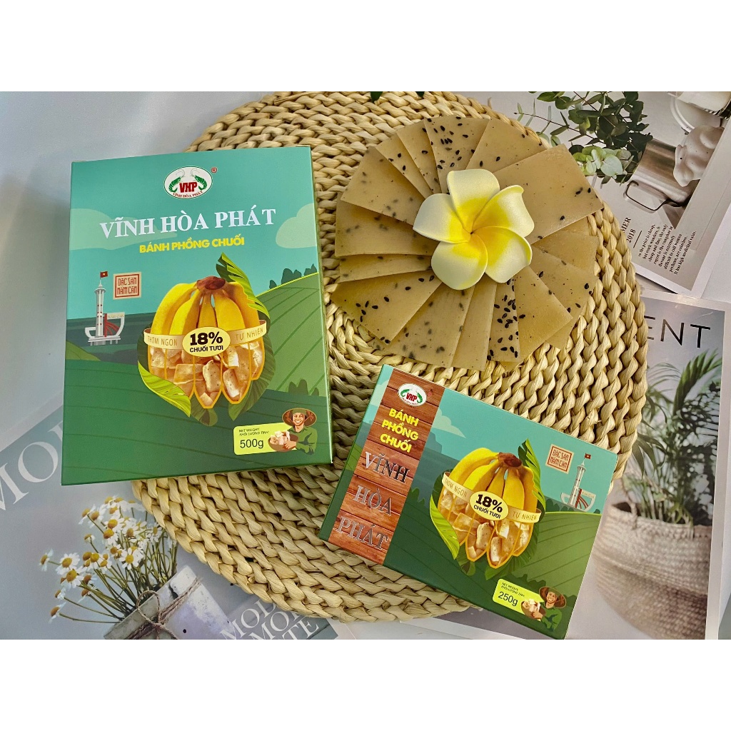 Bánh Phồng chay (Vị chuối) 500G Đặc Sản Năm Căn _ Cà Mau