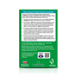 Vitamin cho mẹ sau sinh Vitabiotics Pregnacare Breast - feeding 84 tabs