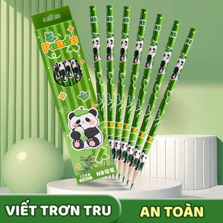 Bút Chì HB Panda Dễ Thương, Dễ Gọt, Đầu Chì Dễ Gọt, Viết Mượt , Phù Hợp Cho Bé Tiểu Học Và Trung Học