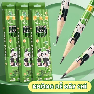 Bút Chì HB Panda Dễ Thương, Dễ Gọt, Đầu Chì Dễ Gọt, Viết Mượt , Phù Hợp Cho Bé Tiểu Học Và Trung Học