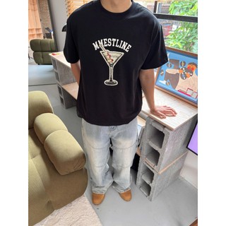 Áo thun MMESTLINE "COCKTAIL" form Boxy chất liệu Premium Cotton in lụa Trame
