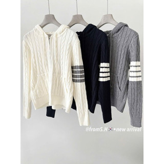 LT - Áo khoác len dài tay, hoodie mũ, chất len xoắn thừng quảng châu free size 1253