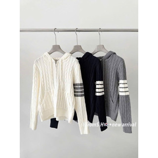 LT - Áo khoác len dài tay, hoodie mũ, chất len xoắn thừng quảng châu free size 1253