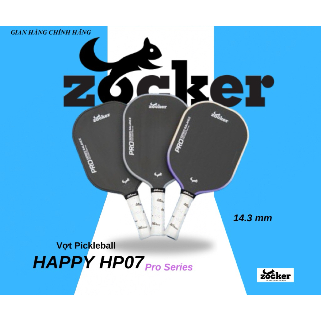 [HT] Vợt Pickleball Zocker Happy HP07 Pro Series Balance | Shopee Việt Nam