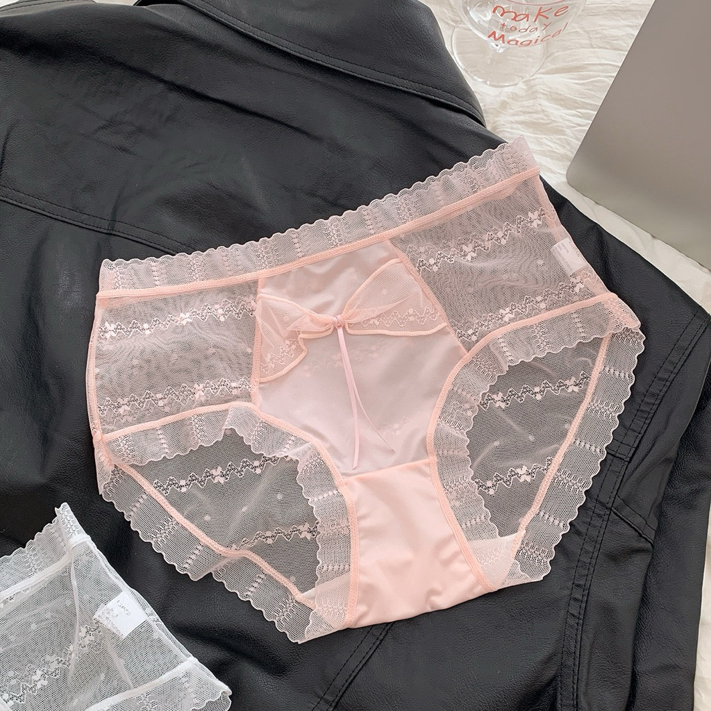 Quần lót ren lụa cạp cao Lalaly L41 – Mềm mịn, tôn dáng, che bụng nhẹ, nữ tính quyến rũ tự nhiên