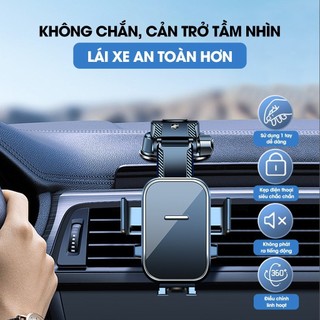 Giá đỡ điện thoại trên ô tô dán taplo A29 SEAMETAL dạng thác nước không che tầm nhìn xoay 360 độ