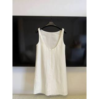 𝗦𝗼𝗺 𝗗𝗿𝗲𝘀𝘀 - | LY LINEN| - Đầm Linen dáng basic, thiết kế cộc tay và khoét lưng tinh tế