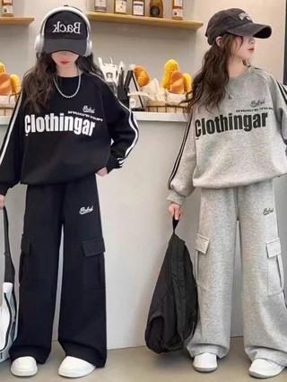 Bộ thu đông cho bé gái từ 17-45kg, mâu CLOTHING  thiết kế dày dặn, giữ ấm tuyệt vời cho bé yêu.
