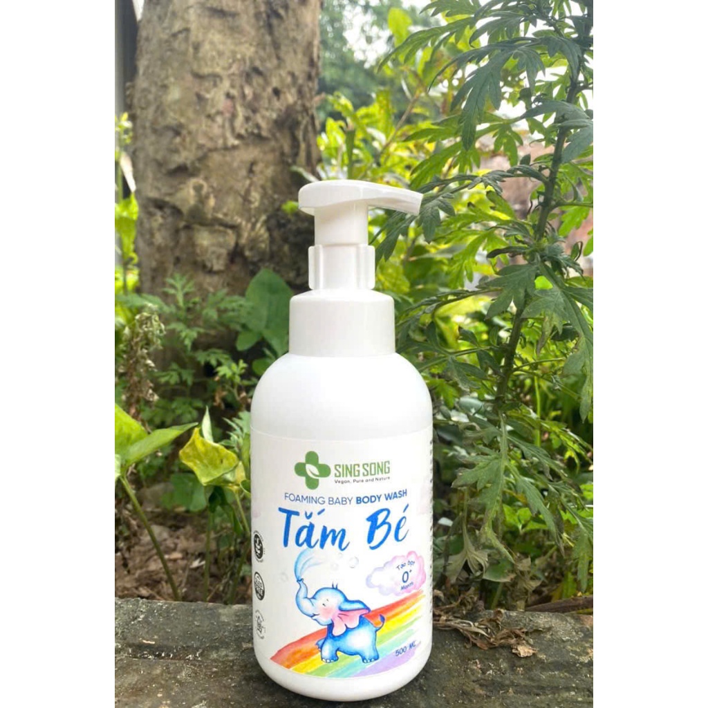 Sữa tắm tạo bọt cho bé sơ sinh 0+ tháng SingSong - Làm sạch dịu nhẹ da, thư giãn cho bé 500ml