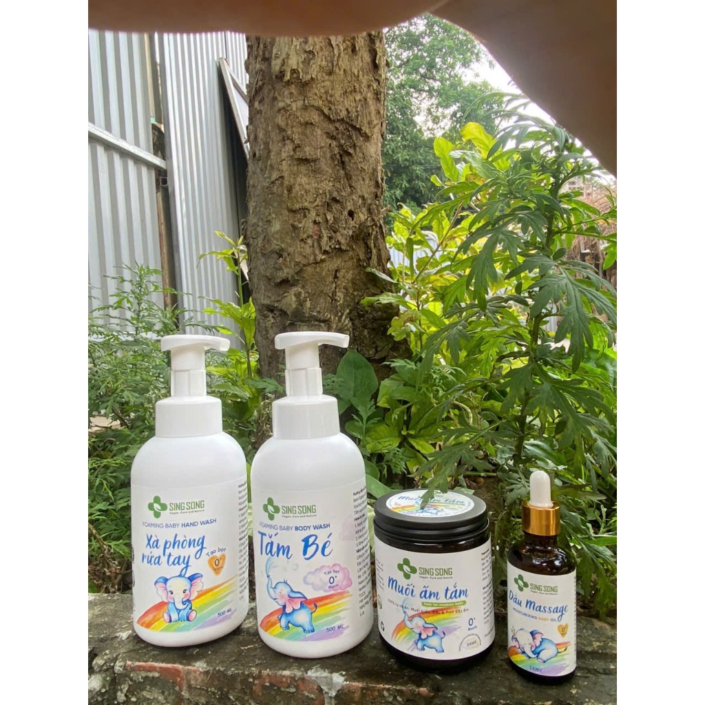 Sữa tắm tạo bọt cho bé sơ sinh 0+ tháng SingSong - Làm sạch dịu nhẹ da, thư giãn cho bé 500ml