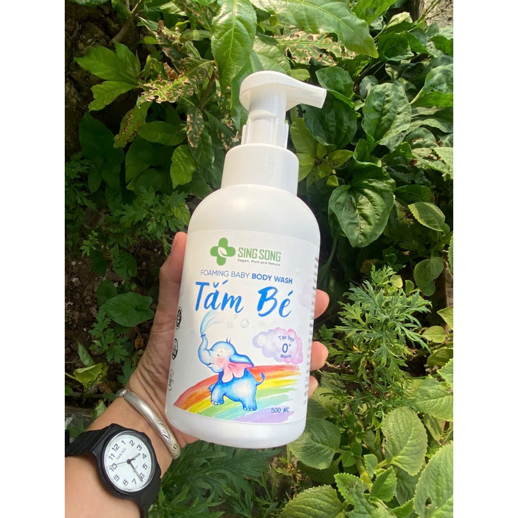 Sữa tắm tạo bọt cho bé sơ sinh 0+ tháng SingSong - Làm sạch dịu nhẹ da, thư giãn cho bé 500ml