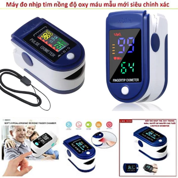 Máy đo huyết áp Máy đo nồng độ oxy trong máu và nhịp tim máy đo Spo2 LK87 kẹp ngón tay