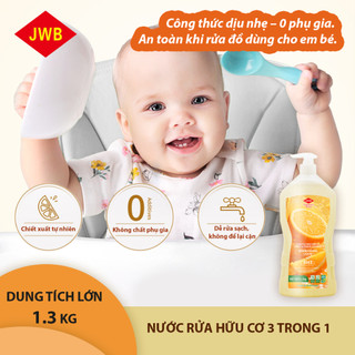 ✨ [MUA 2 TẶNG 1] Nước Rửa Chén JWB Singapore Brand 1.3KG - Rửa Rau Củ , Hữu Cơ, Made by SukGarden ✨