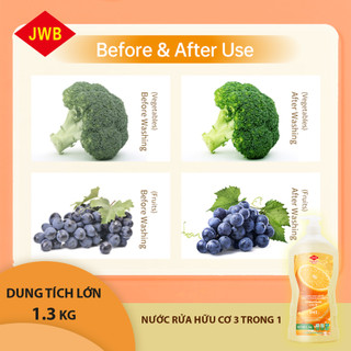 ✨ [MUA 2 TẶNG 1] Nước Rửa Chén JWB Singapore Brand 1.3KG - Rửa Rau Củ , Hữu Cơ, Made by SukGarden ✨
