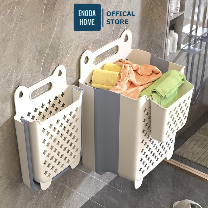 Giỏ Đựng Quần Áo Treo Tường Gấp Gọn ENODA HOME, Giỏ Đựng Quần Áo Bẩn 3 Kích Thước Cho Cá Nhân Và Gia Đình Q050