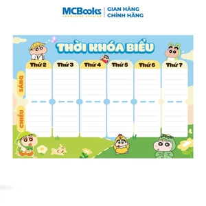 Thời Khóa Biểu B5 Khổ 17*24 Bóc Dán Mẫu Thiết Kế Dễ Thương - Mẫu Ngẫu Nhiên