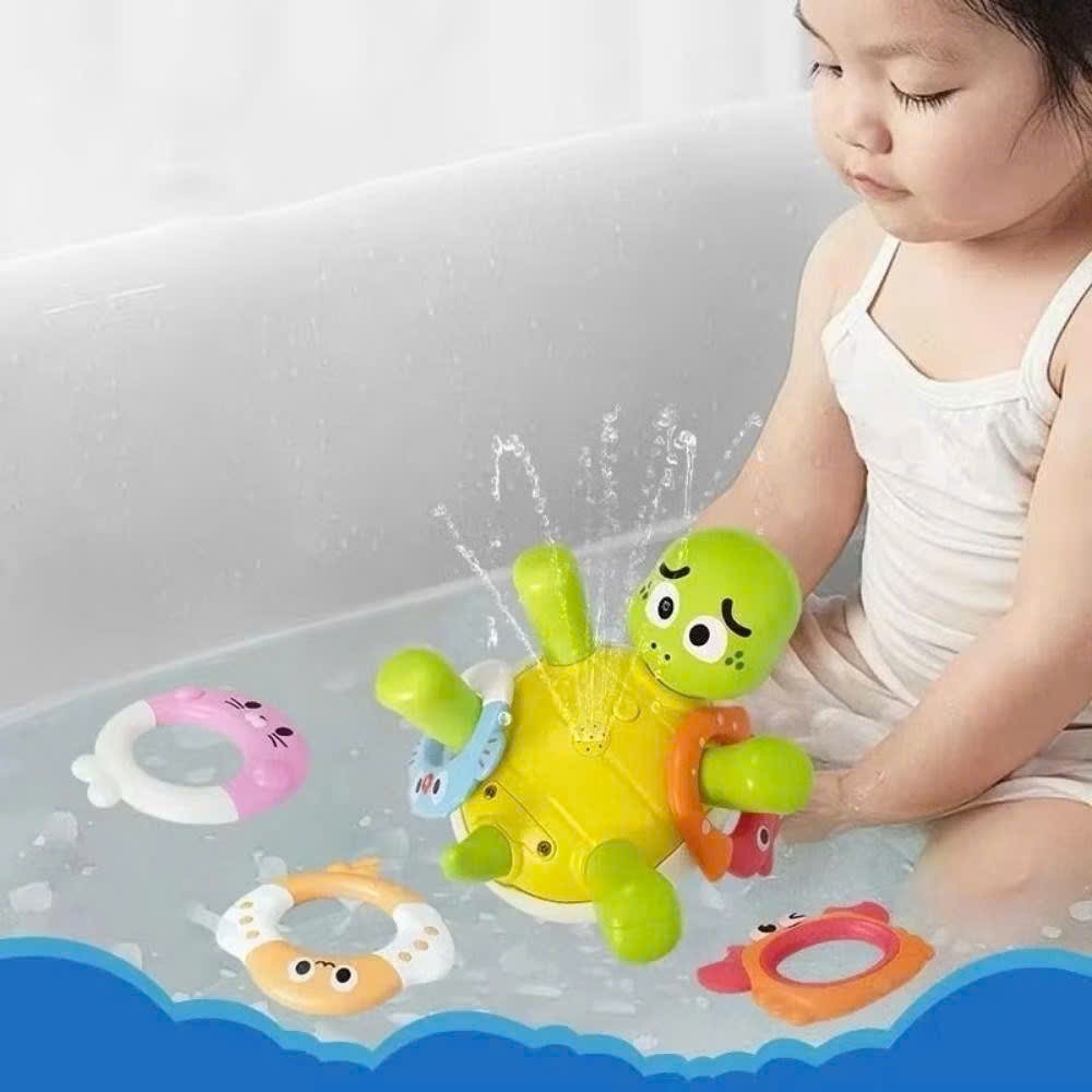 Đồ Chơi Nhà Tắm Bể Bơi Cho Bé Phun Nước Vịt Rùa Cá Heo