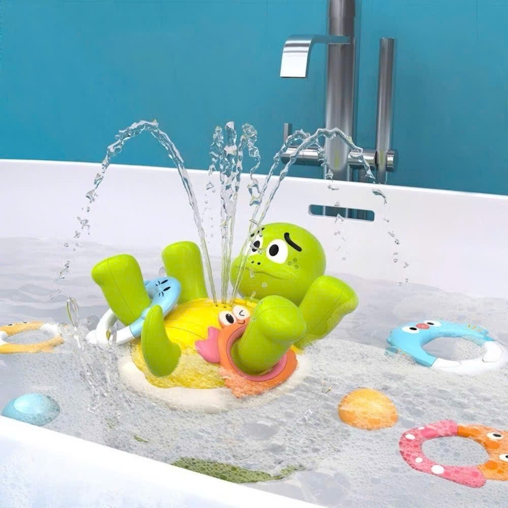 Đồ Chơi Nhà Tắm Bể Bơi Cho Bé Phun Nước Vịt Rùa Cá Heo