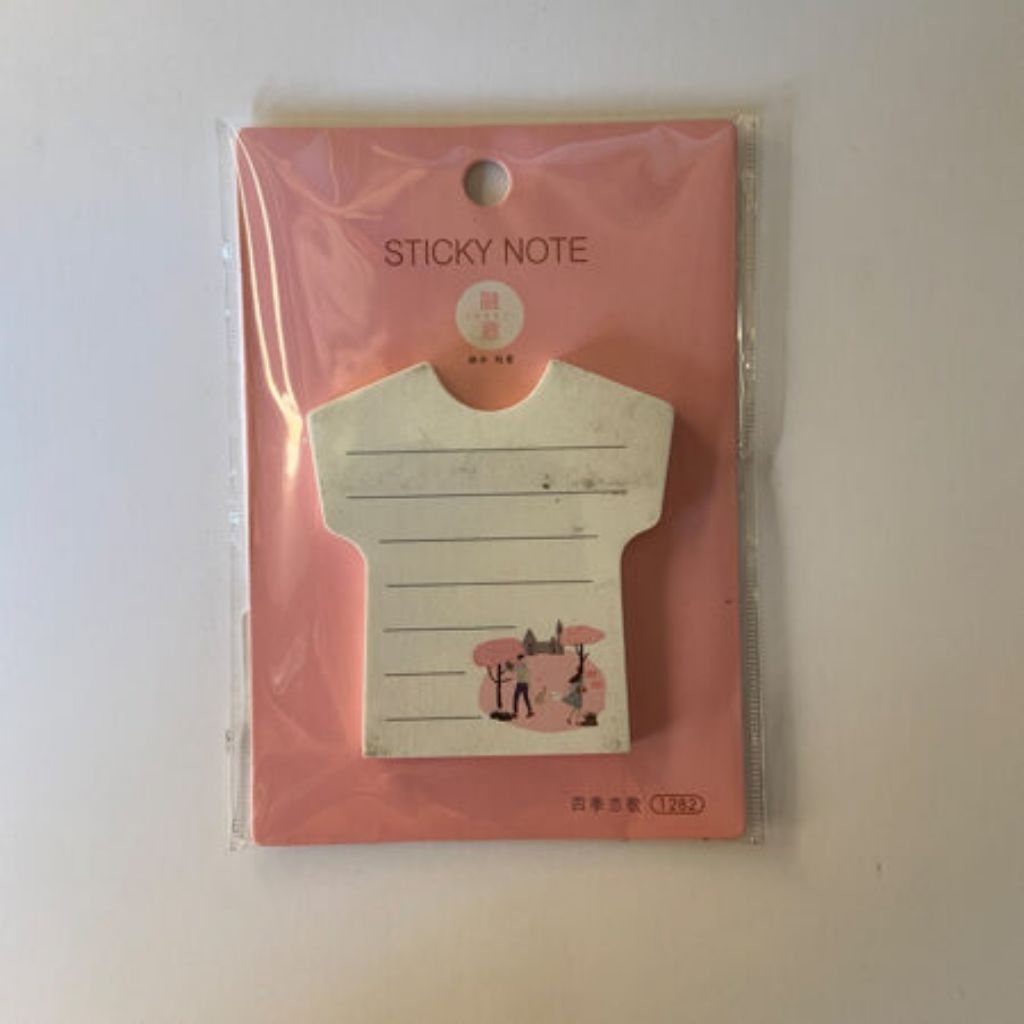 Giấy ghi chú hình cái áo 1282, 65x70mm (1 cái/40 tờ)