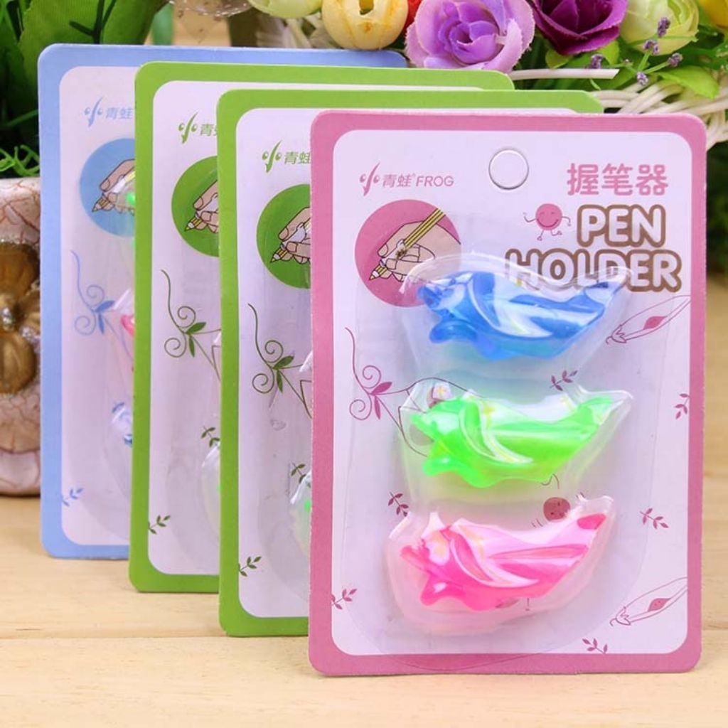 Đệm bút chì hình cá bằng silicon mềm (vỉ 3 cái)