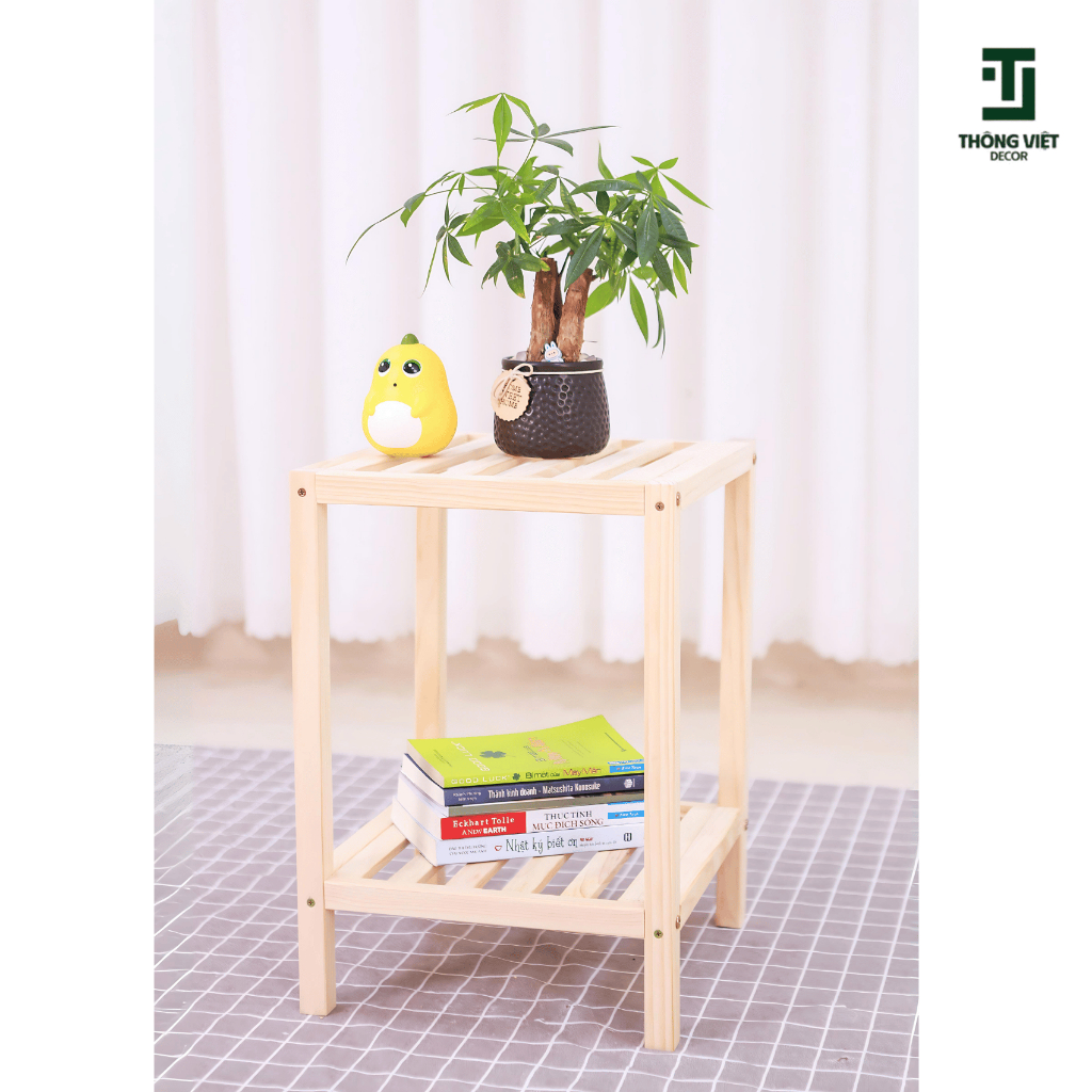 [TV-K013] Kệ Tab Để Đầu Giường Gỗ Thông Tư Nhiên