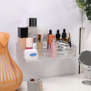 Giá đựng đồ gắn vòi nước bồn rửa mặt, kệ nhà tắm gắn tường, khay đựng đồ gắn bồn rửa mặt có rãnh thoát nước AH1.1M