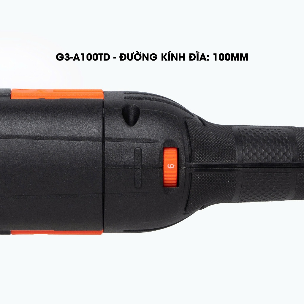 [Lưỡi 100mm] Máy mài điện cầm tay Gen3 HUKAN G3-A100TD, 6 cấp tốc độ, Công suất khủng 1200w