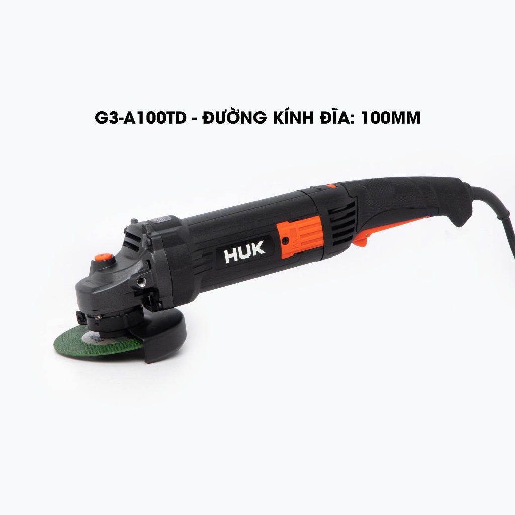 [Lưỡi 100mm] Máy mài điện cầm tay Gen3 HUKAN G3-A100TD, 6 cấp tốc độ, Công suất khủng 1200w