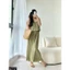 Jumsuit 2 dây - dập ly 3 màu cam/xanh /hồng A1717
